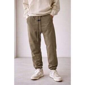 Fear of God Essentials Relaxed Lounge Sweatpants Wood Brown Size M Jogger Fleece